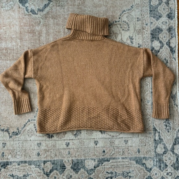 Madewell Sadler Turtleneck sweater camel sz XS - Picture 8 of 9